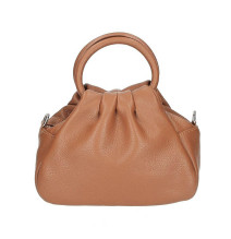 Bőr kézitáska 673 Made in Italy konyak