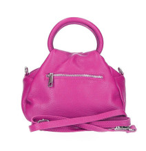 Bőr kézitáska 673 Made in Italy fukszia