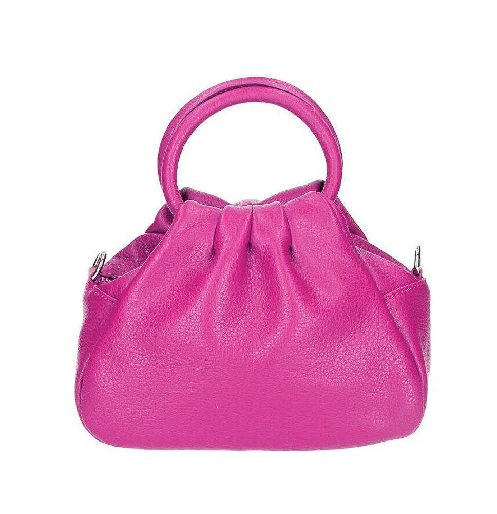 Bőr kézitáska 673 Made in Italy fukszia