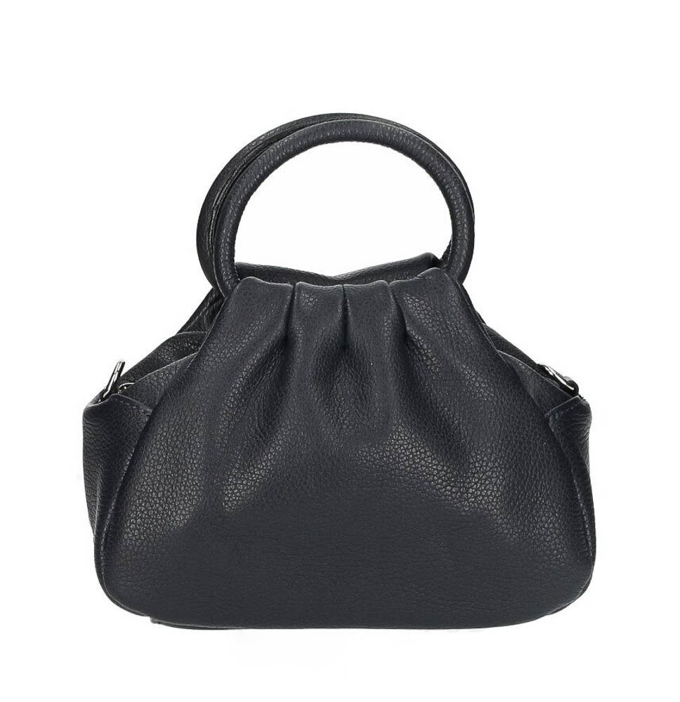 Bőr kézitáska 673 Made in Italy fekete