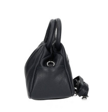 Bőr kézitáska 673 Made in Italy fekete