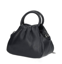 Bőr kézitáska 673 Made in Italy fekete