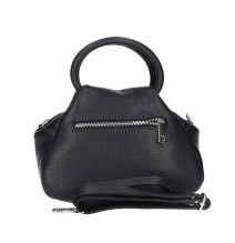 Bőr kézitáska 673 Made in Italy fekete