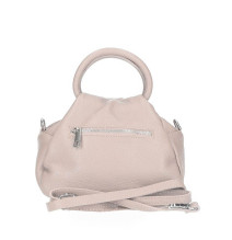 Bőr kézitáska 673 Made in Italy pór rózsaszín