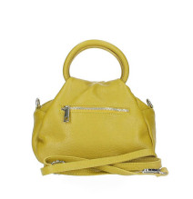 Bőr kézitáska 673 Made in Italy okker