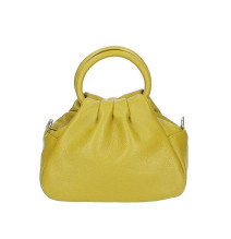 Bőr kézitáska 673 Made in Italy okker