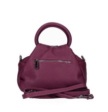 Bőr kézitáska 673 Made in Italy bordeaux