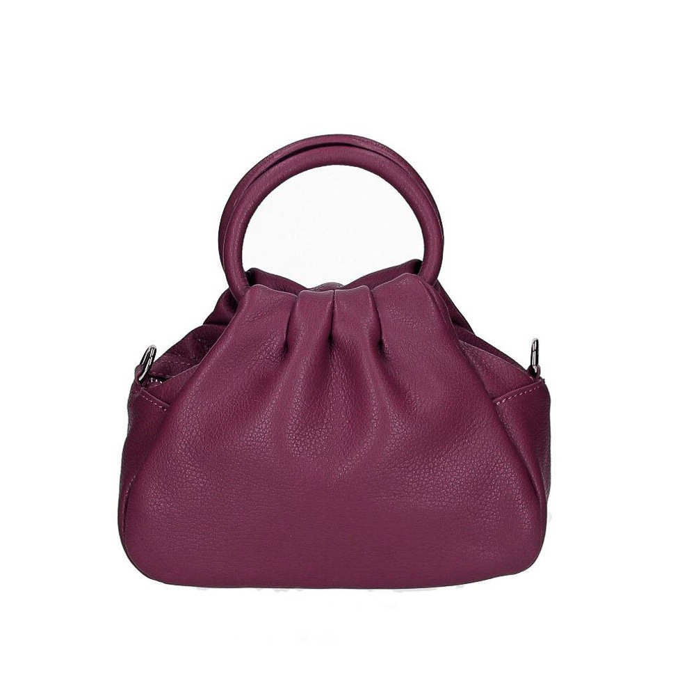 Bőr kézitáska 673 Made in Italy bordeaux