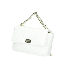 Nő bőr kézitáska 677 Made in Italy fehér