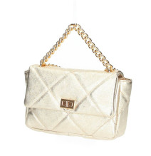 Nő bőr kézitáska 677 Made in Italy aranysárga