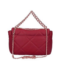 Nő bőr kézitáska 677 Made in Italy piros