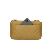 Nő bőr kézitáska 677 Made in Italy okker