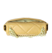 Nő bőr kézitáska 677 Made in Italy okker