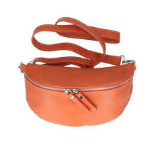 Bőr deréktáska 678 Made in Italy papaya