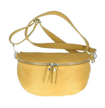 Bőr deréktáska 678 Made in Italy okker