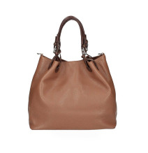 Bőr kézitáska 684 Made in Italy konyak