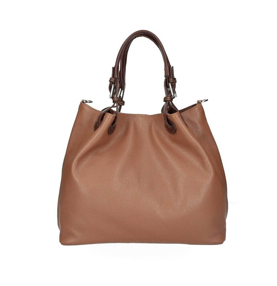 Bőr kézitáska 684 Made in Italy konyak