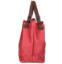 Bőr kézitáska 684 Made in Italy piros