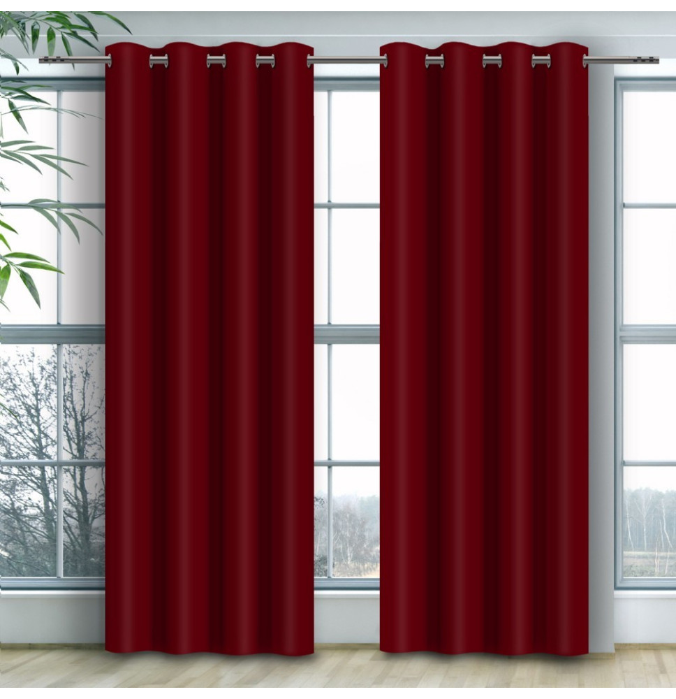 Függöny a gyűrűk Heaven bordeaux