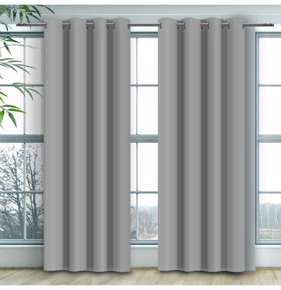 Függöny a gyűrűk Heaven világos szürke