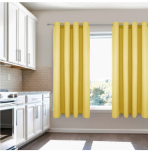 Függöny a gyűrűk Heaven pasztell sárga