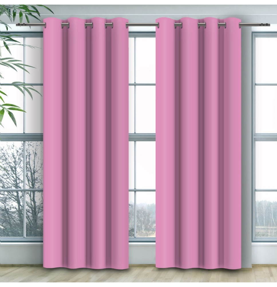 Függöny a gyűrűk Heaven világos rózsaszín