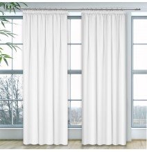 Függöny a redős szalagon Heaven fehér