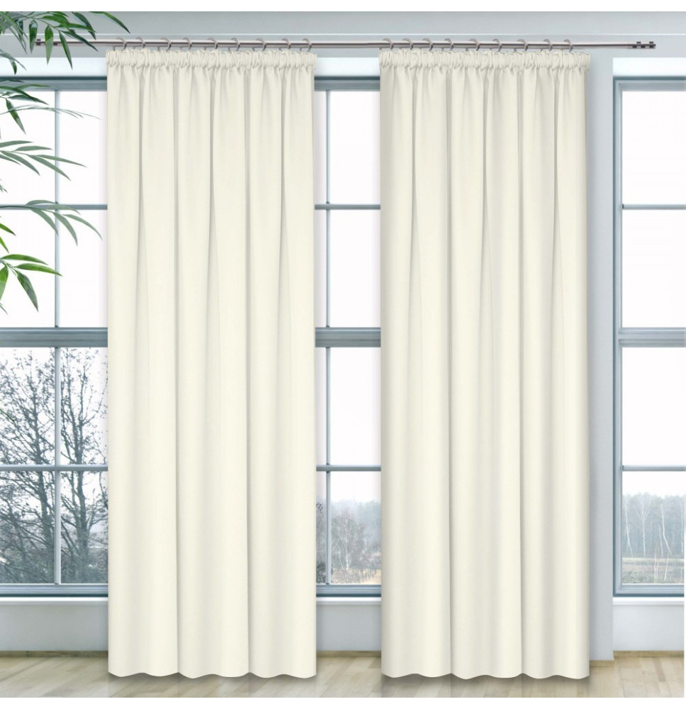 Függöny a redős szalagon Heaven krém