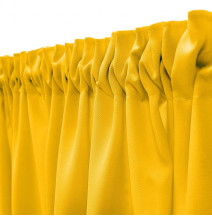Függöny a redős szalagon Heaven sárga