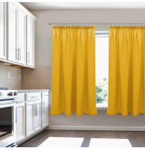 Függöny a redős szalagon Heaven sárga