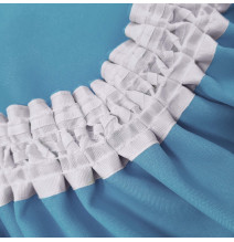 Függöny a redős szalagon Heaven azúrkék