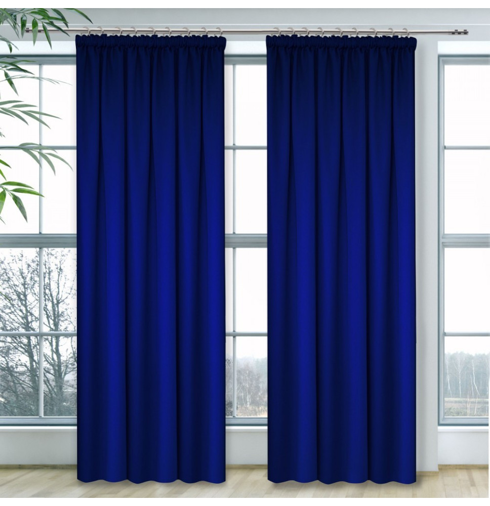 Függöny a redős szalagon Heaven ciánkék