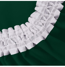 Függöny a redős szalagon Heaven sötétzöld