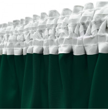 Függöny a redős szalagon Heaven sötétzöld