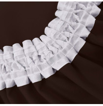 Függöny a redős szalagon Heaven sötétbarna