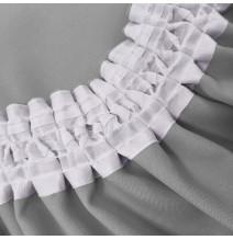 Függöny a redős szalagon Heaven világos szürke