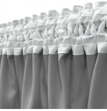 Függöny a redős szalagon Heaven világos szürke