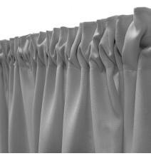 Függöny a redős szalagon Heaven világos szürke