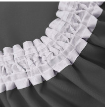 Függöny a redős szalagon Heaven sötét szürke