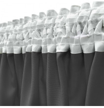 Függöny a redős szalagon Heaven sötét szürke