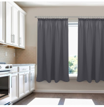 Függöny a redős szalagon Heaven sötét szürke