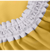 Függöny a redős szalagon Heaven sárga pasztell