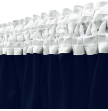 Függöny a redős szalagon Heaven sötétkék