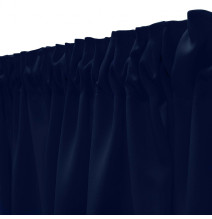 Függöny a redős szalagon Heaven sötétkék