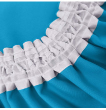 Függöny a redős szalagon Heaven türkizkék