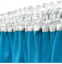 Függöny a redős szalagon Heaven türkizkék