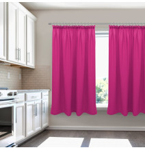 Függöny a redős szalagon Heaven sötét rózsaszín