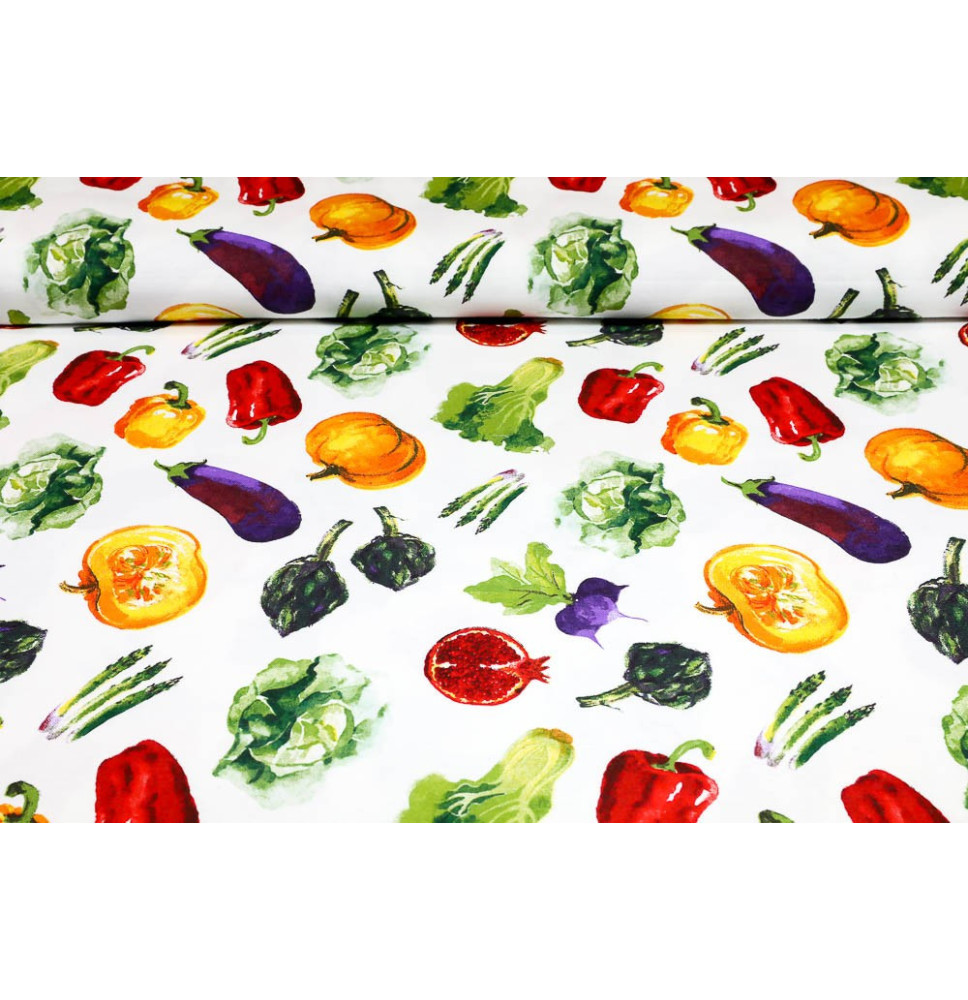 Anyag Pamut zöldségek, m. 140 cm