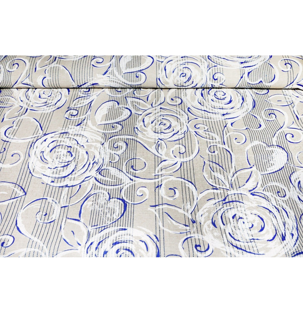 Anyag kék pünkösdi rózsa, h. 140 cm