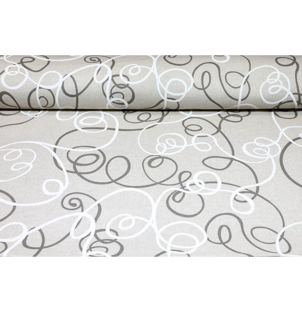 Anyag vonalak, beige, h. 140 cm